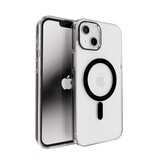 Coverzs iPhone 12 Clear metallic case met MagSafe (zwart) Coverzs iPhone 12 Clear metallic case met MagSafe (zwart)