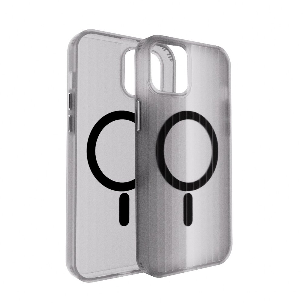 Coverzs Coverzs iPhone 14 golvende hard case met MagSafe (zwart) Coverzs Coverzs iPhone 14 golvende hard case met MagSafe (zwart)