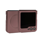 ShieldCase® ShieldCase Samsung Galaxy Z Flip 6 / Z Flip 7 FE mat hoesje met camera cover (wijnrood)