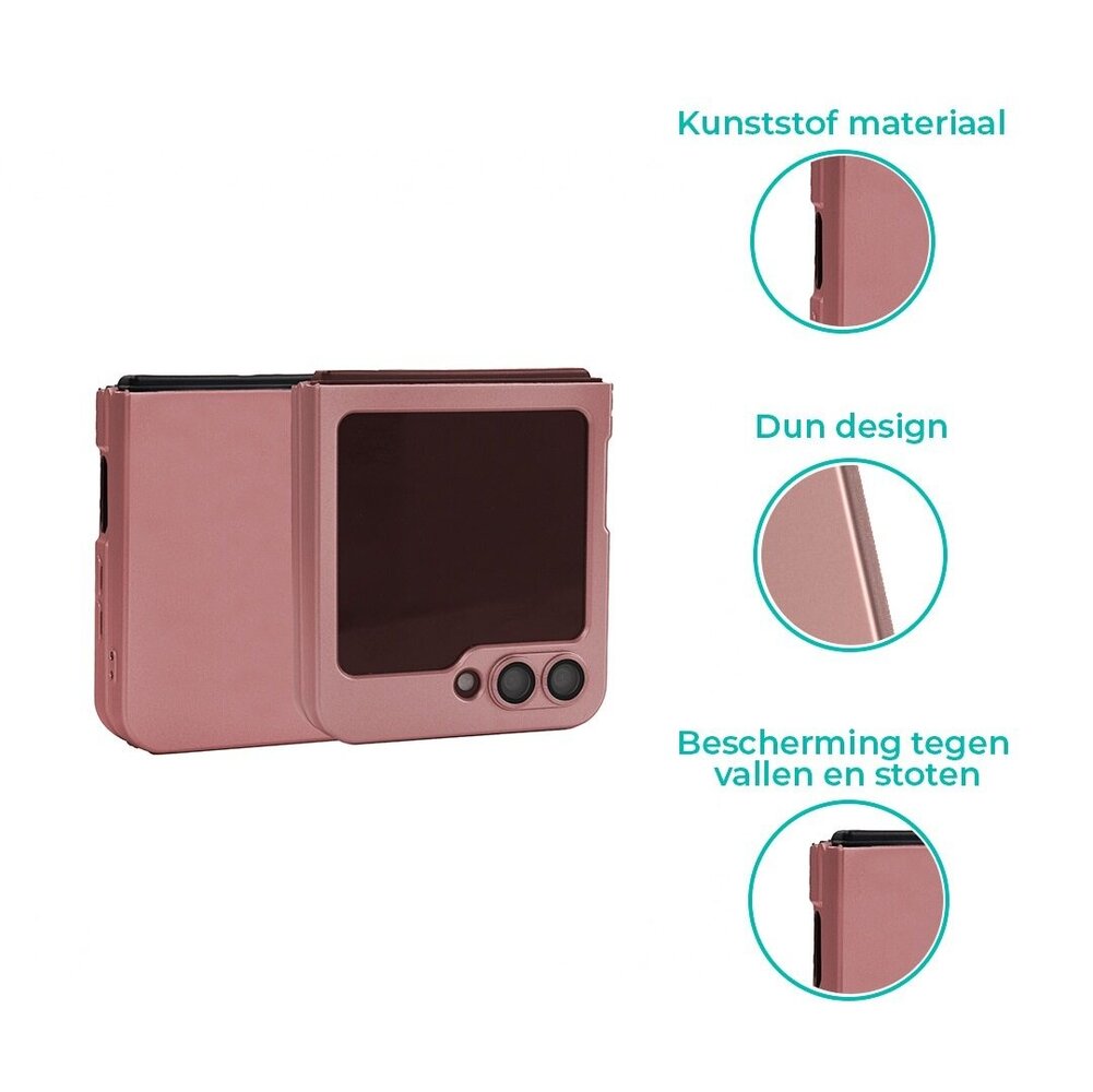 ShieldCase® ShieldCase Samsung Galaxy Z Flip 6 slim case (roségoud) ShieldCase® ShieldCase Samsung Galaxy Z Flip 6 slim case (roségoud)