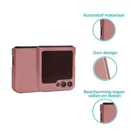 ShieldCase® ShieldCase Samsung Galaxy Z Flip 6 slim case (roségoud) ShieldCase® ShieldCase Samsung Galaxy Z Flip 6 slim case (roségoud)