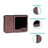 ShieldCase® ShieldCase Samsung Galaxy Z Flip 6 / Z Flip 7 FE mat hoesje met camera cover (wijnrood)