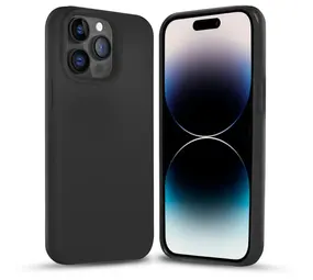 Coverzs iPhone 16 Pro Solid siliconen hoesje (zwart)