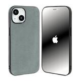 Coverzs iPhone 14 Alcantara & TPU MagSafe hoesje (grijs) Coverzs iPhone 14 Alcantara & TPU MagSafe hoesje (grijs)