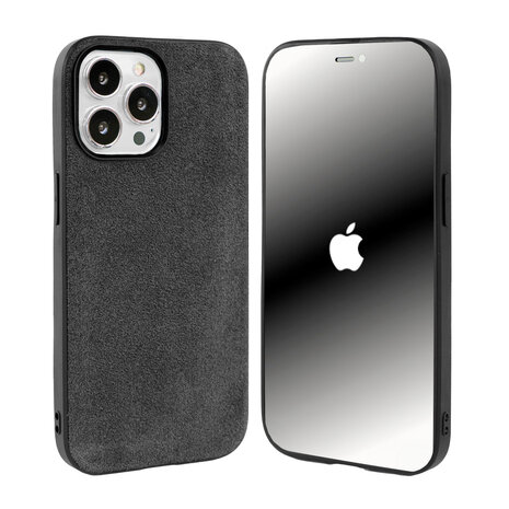 Coverzs Coverzs iPhone 13 Pro Max Alcantara & TPU MagSafe hoesje (zwart) Coverzs Coverzs iPhone 13 Pro Max Alcantara & TPU MagSafe hoesje (zwart)