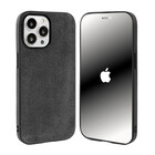 Coverzs Coverzs iPhone 13 Pro Alcantara & TPU MagSafe hoesje (zwart)