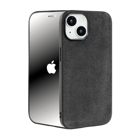Coverzs Coverzs iPhone 15 Alcantara & TPU MagSafe hoesje (zwart) Coverzs Coverzs iPhone 15 Alcantara & TPU MagSafe hoesje (zwart)
