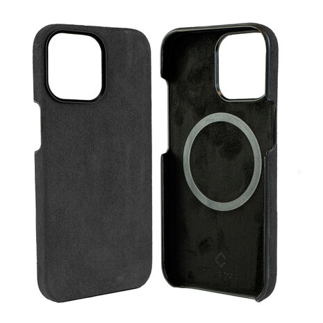 Coverzs Coverzs iPhone 13 Pro Max Alcantara MagSafe hoesje (zwart) Coverzs Coverzs iPhone 13 Pro Max Alcantara MagSafe hoesje (zwart)