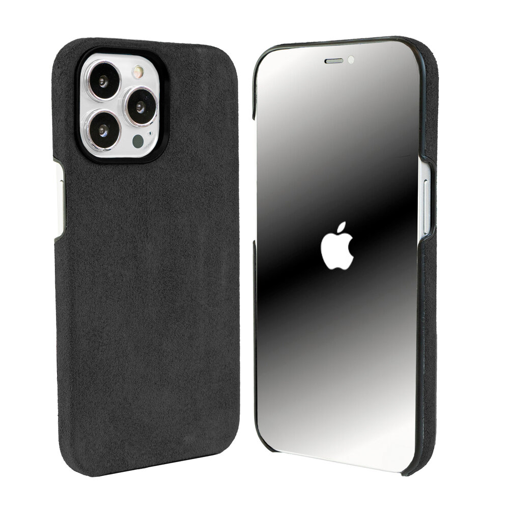 iPhone 13 Pro Max Alcantara MagSafe hoesje (zwart) PhoneFactory