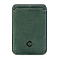 Coverzs Alcantara MagSafe wallet (donkergroen)