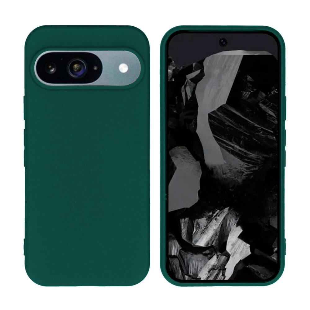 ShieldCase® ShieldCase Google Pixel 9 siliconen hoesje (donkergroen)