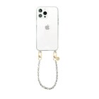 xoxo Wildhearts iPhone 15 Pro transparant hoesje met kort Pearlfection koord