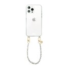 xoxo Wildhearts iPhone 12 Pro Max transparant hoesje met kort Pearlfection koord