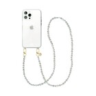 xoxo Wildhearts iPhone 12 Pro transparant hoesje met lang Pearlfection koord