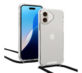 ShieldCase® iPhone 16 Plus shock case met koord (transparant) ShieldCase® iPhone 16 Plus shock case met koord (transparant)