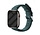 Strap-it Apple Watch Alcantara bandje met gesp (donkergroen)