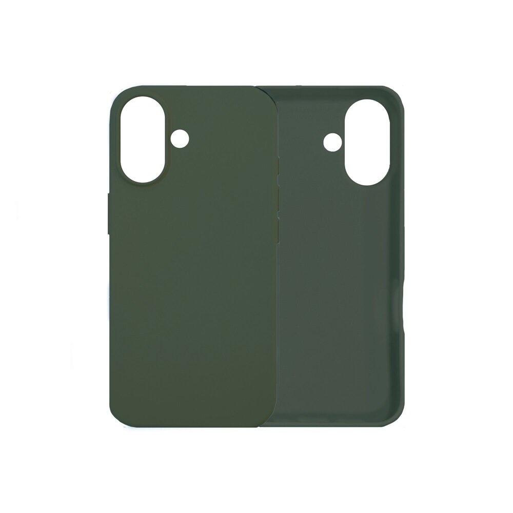 Ceezs Ceezs iPhone 16 hoesje siliconen (donkergroen)