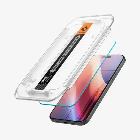 Spigen Spigen iPhone 16 Pro Max EZ Fit GLAS.tR screenprotector Spigen Spigen iPhone 16 Pro Max EZ Fit GLAS.tR screenprotector