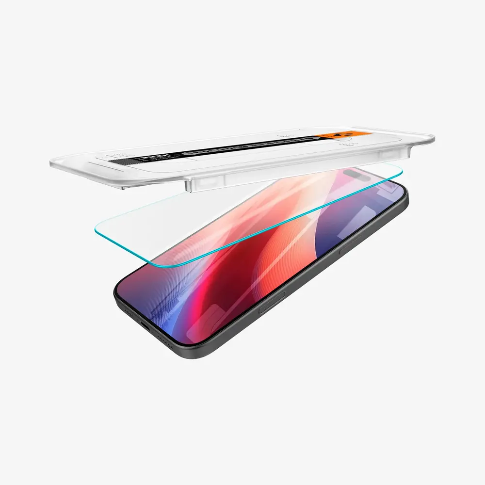 Spigen Spigen iPhone 16 Pro Max EZ Fit GLAS.tR screenprotector Spigen Spigen iPhone 16 Pro Max EZ Fit GLAS.tR screenprotector