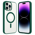 ShieldCase® ShieldCase iPhone 14 Pro Max Magsafe hoesje transparant gekleurde rand (groen)