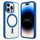 ShieldCase® ShieldCase iPhone 14 Pro Magsafe hoesje transparant gekleurde rand (blauw)