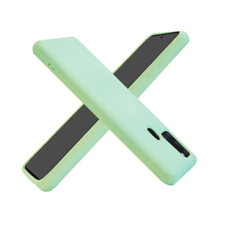 ShieldCase® ShieldCase Pantone siliconen hoesje Samsung Galaxy A21s (groen)