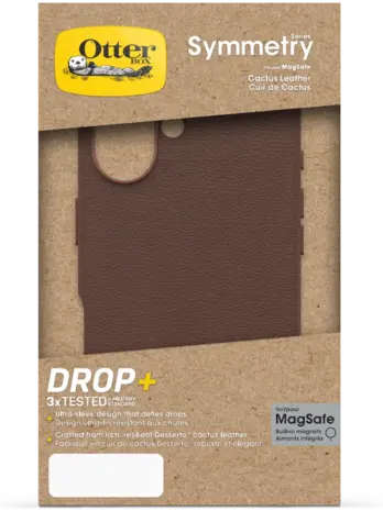 Otterbox OtterBox iPhone 16 Symmetry cactus leren hoesje (bruin) Otterbox OtterBox iPhone 16 Symmetry cactus leren hoesje (bruin)