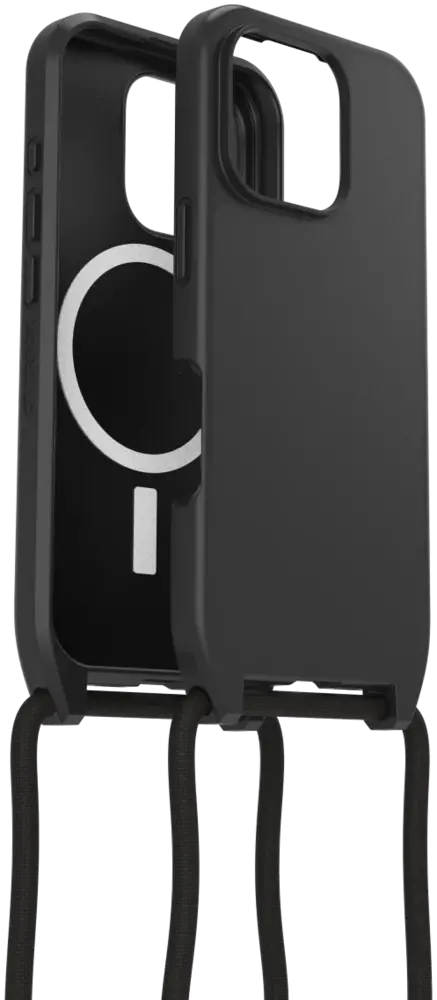 Otterbox OtterBox iPhone 16 Pro React MagSafe hoesje met koord (zwart) Otterbox OtterBox iPhone 16 Pro React MagSafe hoesje met koord (zwart)