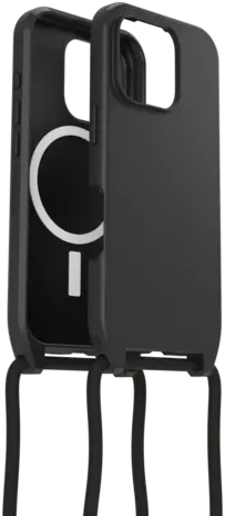 Otterbox OtterBox iPhone 16 Pro React MagSafe hoesje met koord (zwart) Otterbox OtterBox iPhone 16 Pro React MagSafe hoesje met koord (zwart)