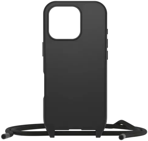Otterbox OtterBox iPhone 16 Pro React MagSafe hoesje met koord (zwart) Otterbox OtterBox iPhone 16 Pro React MagSafe hoesje met koord (zwart)