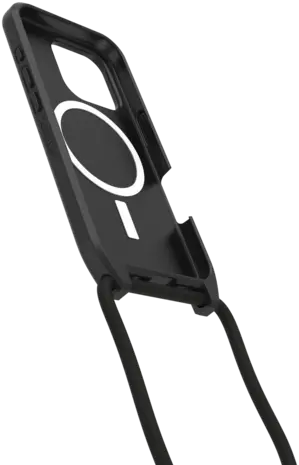 Otterbox OtterBox iPhone 16 Pro React MagSafe hoesje met koord (zwart) Otterbox OtterBox iPhone 16 Pro React MagSafe hoesje met koord (zwart)
