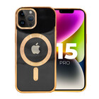 ShieldCase® ShieldCase iPhone 15 Pro MagSafe hoesje met camera bumper (goud)