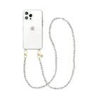 xoxo Wildhearts xoxo Wildhearts iPhone 16 Pro transparant hoesje met lang Pearlfection koord