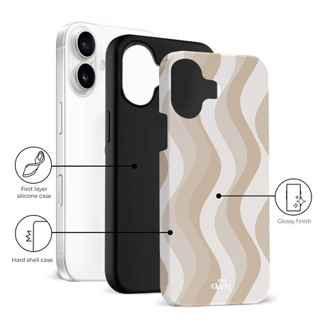 xoxo Wildhearts xoxo Wildhearts Minimal Nude - iPhone 16 hoesje xoxo Wildhearts xoxo Wildhearts Minimal Nude - iPhone 16 hoesje