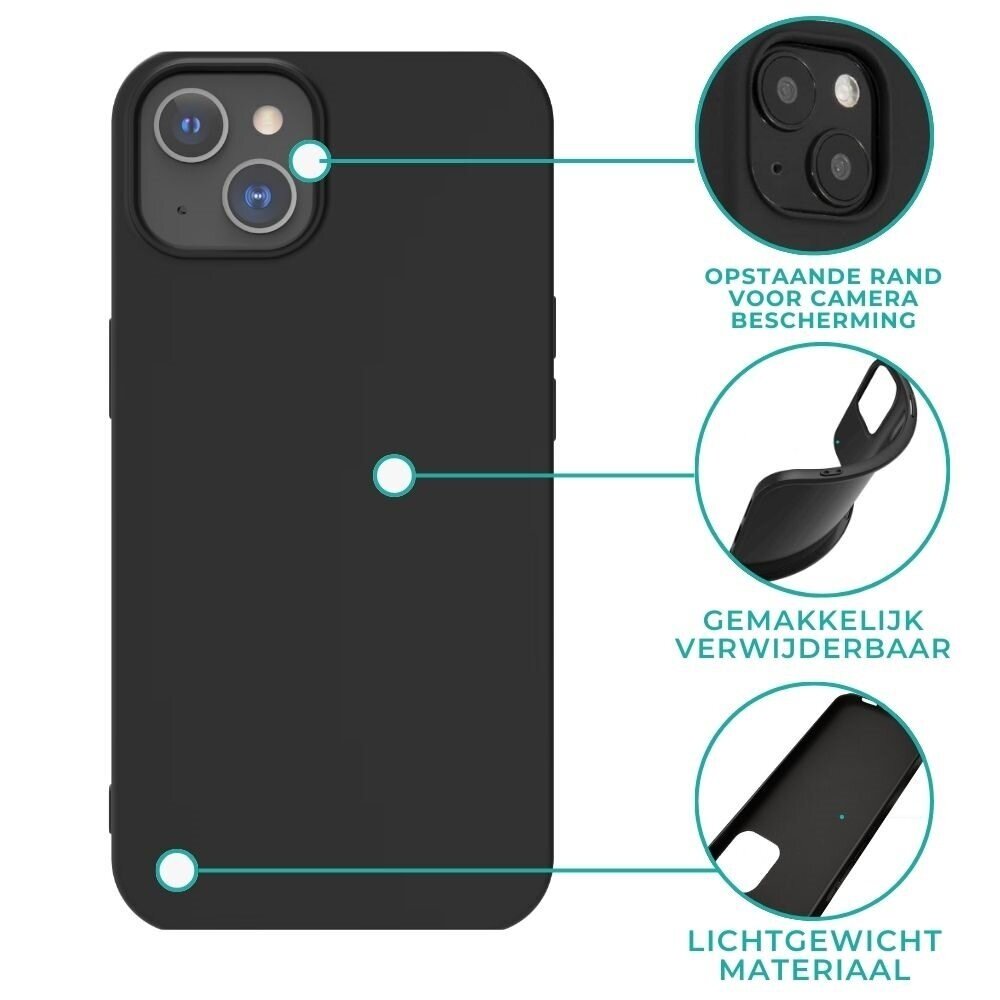 Ceezs Ceezs iPhone 13 Mini hoesje siliconen (zwart)