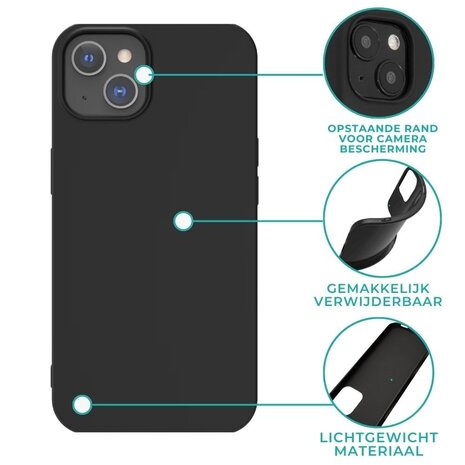 Ceezs Ceezs iPhone 13 Mini hoesje siliconen (zwart)