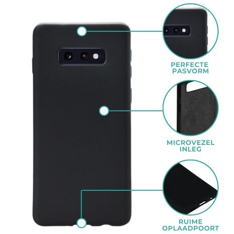 ShieldCase® Shieldcase Silicone case Samsung Galaxy S10e (zwart)