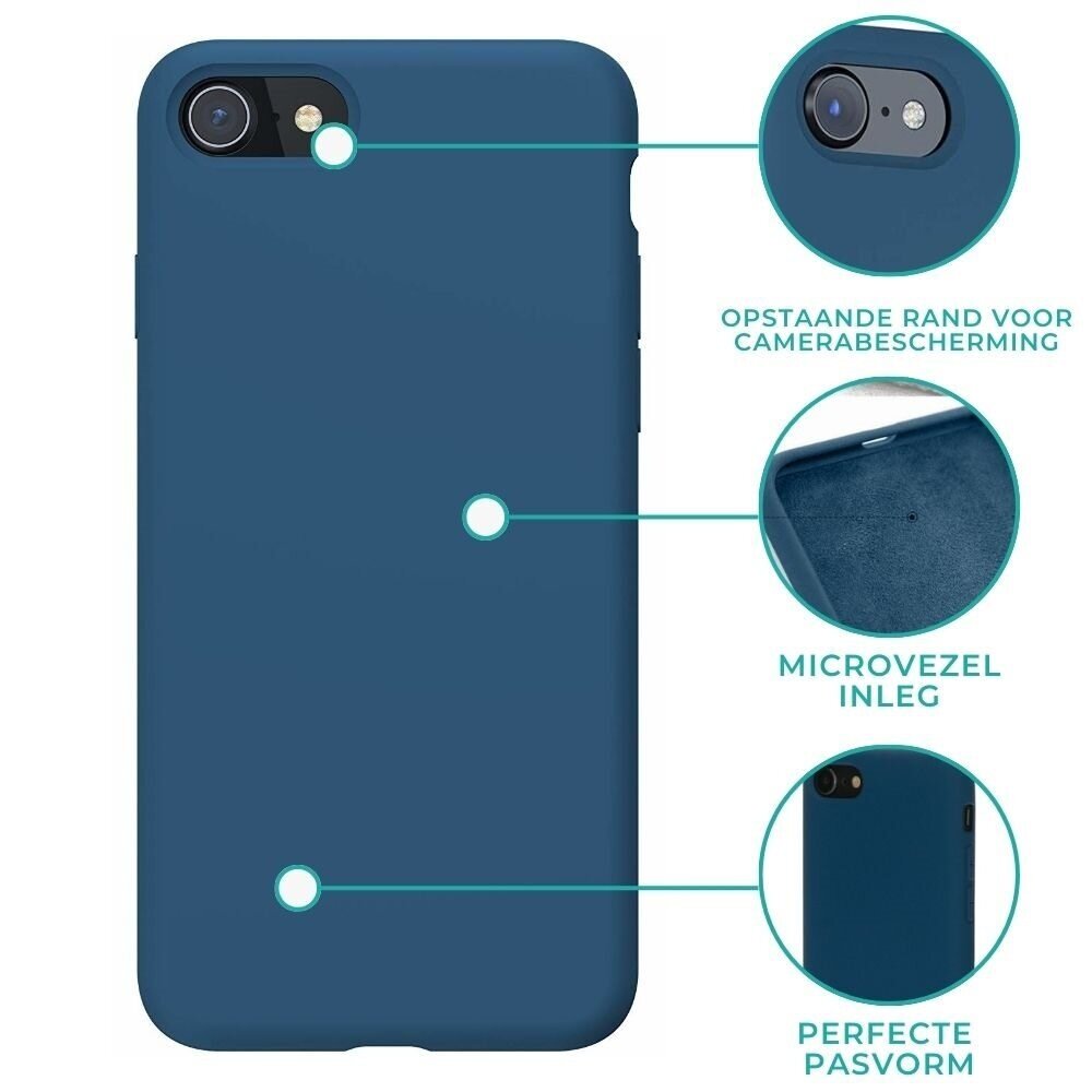 ShieldCase® Shieldcase Siliconen case iPhone 7 / 8 (blauw)