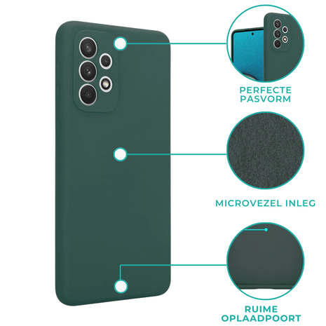 ShieldCase® Shieldcase Samsung Galaxy A33 siliconen hoesje (Donkergroen)