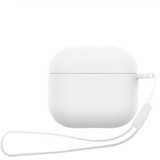 ShieldCase® Airpods 4 silicone case met koordje (wit)
