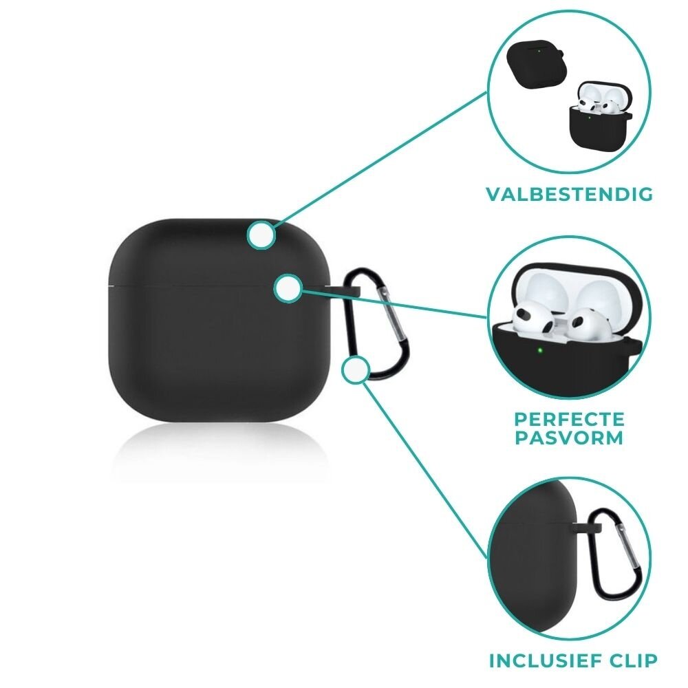ShieldCase® ShieldCase Airpods 4 silicone case (zwart)