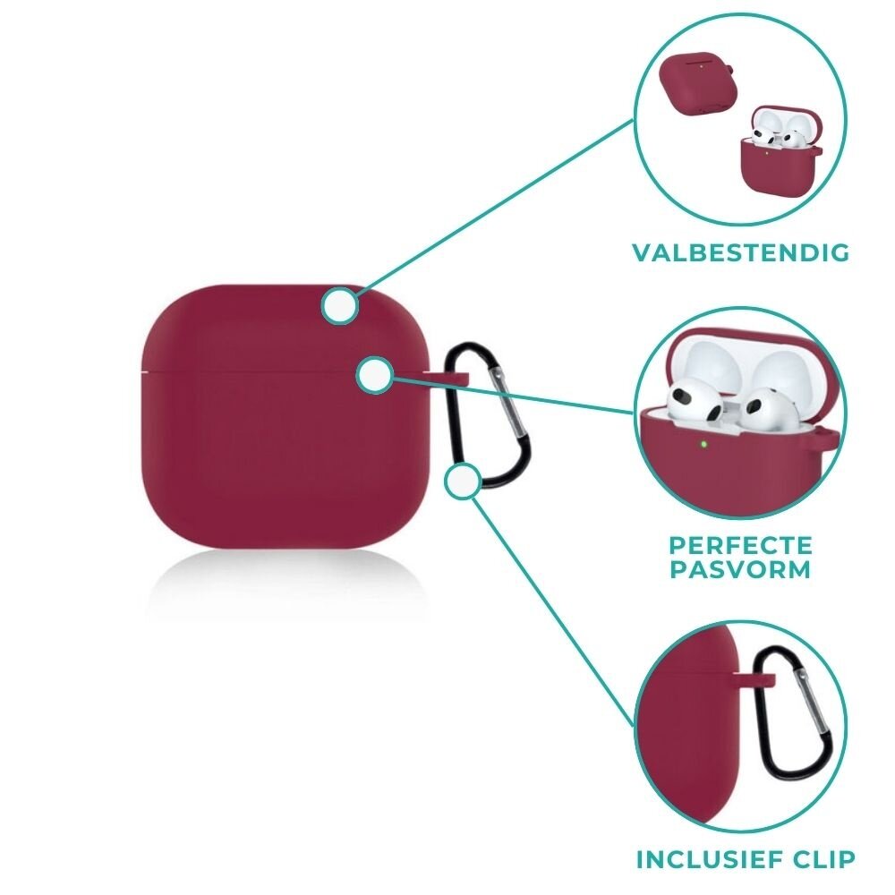 ShieldCase® ShieldCase Airpods 4 silicone case (burgundy)