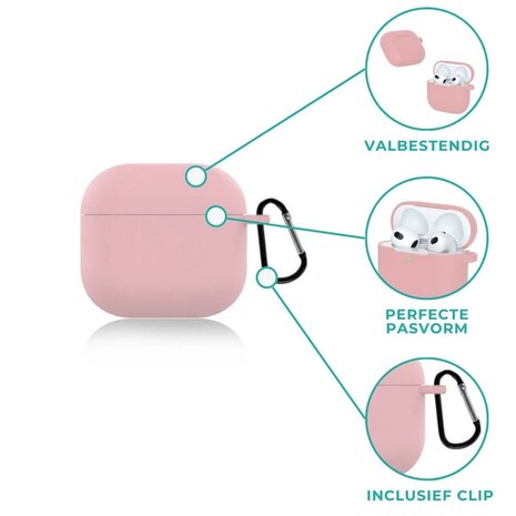 ShieldCase® ShieldCase Airpods 4 silicone case (lichtroze)
