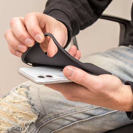 Ceezs Ceezs iPhone 11 hoesje siliconen zwart