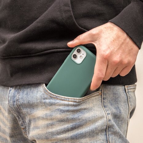 ShieldCase® ShieldCase iPhone 15 Pro Max silicone hoesje (donkergroen)