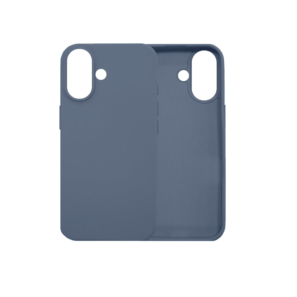 ShieldCase® ShieldCase iPhone 16 siliconen hoesje (donkerblauw)
