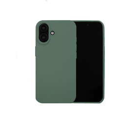 ShieldCase® iPhone 16 Plus siliconen hoesje (donkergroen)