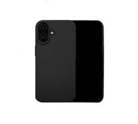 Coverzs iPhone 16 Solid siliconen hoesje (zwart)