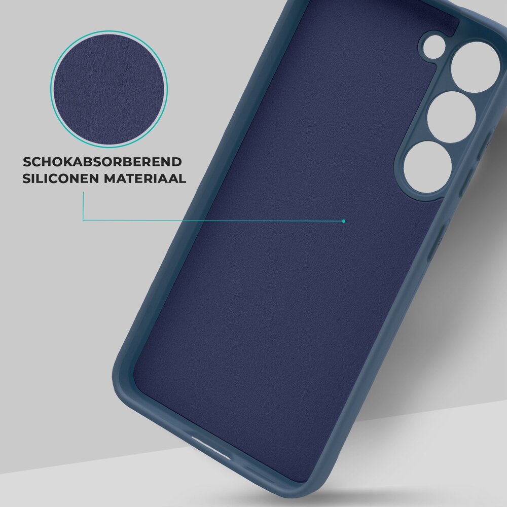 ShieldCase® ShieldCase Samsung Galaxy A16 siliconen hoesje (donkerblauw)