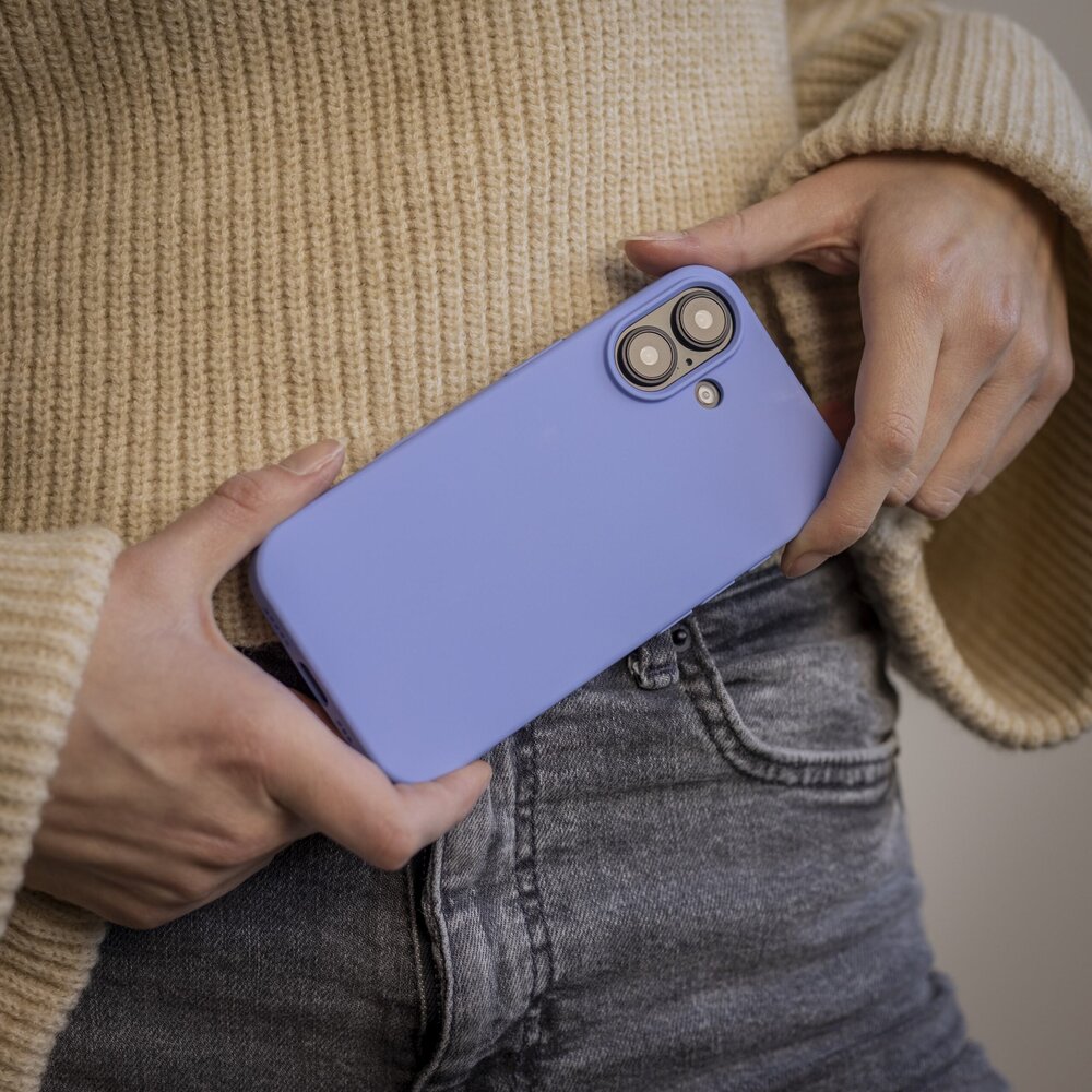 ShieldCase® ShieldCase iPhone 16 siliconen hoesje (paars)